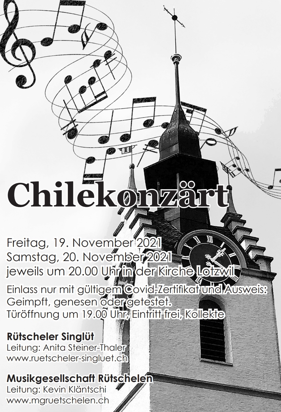 Kirchenkonzert 2021 mit den Rütscheler Singlüt